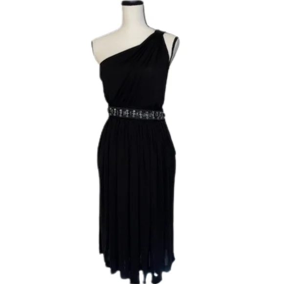 Dolce & Gabbana Black One-Shoulder Dress - Picture 1 of 8